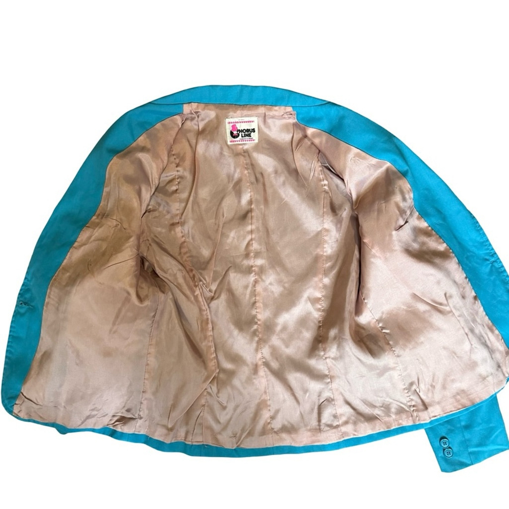 Chorus Line by Ricki’s Vintage 80s Blue Blazer for Women Size XS S Power Suit - Picture 12 of 16